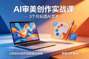 AI审美创作实战课，3个月玩透AI艺术，让你的AI创作思路脱胎换骨，突破创作瓶颈（更新0617）-晓懂云创
