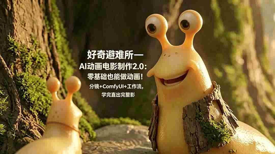 （18924期）好奇避难所—AI动画电影制作2.0：零基础也能做动画！分镜+ComfyUI+工作流，学完直出完整影片-晓懂云创