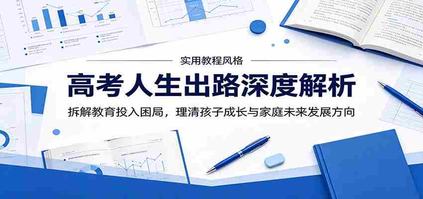 高考人生出路深度解析：拆解教育投入困局，理清孩子成长与家庭未来发展方向-晓懂云创