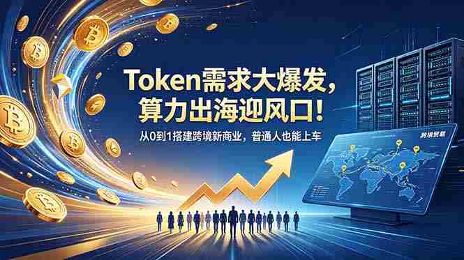 （18889期）Token需求大爆发，算力出海迎风口！从0到1搭建跨境新商业，普通人也能上车-晓懂云创