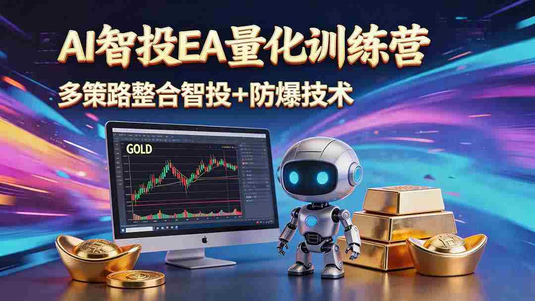 （18880期）AI智投EA量化运营技术，自动化黄金操盘技术，小白也可以轻松上手日入1000+-晓懂云创