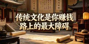 付费文章:传统文化是你賺钱路上的最大障碍-晓懂云创