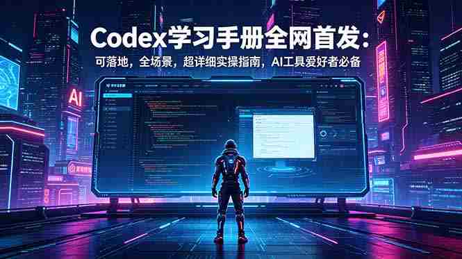 (18871期)Codex学习手册全网首发:可落地,全场景,超详细实操指南,AI工具爱好者必备-晓懂云创