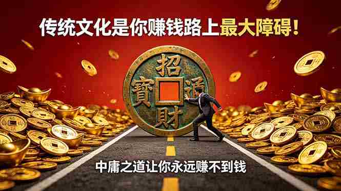 (18872期)付费文章:传统文化是你赚钱路上最大障碍!中庸之道让你永远赚不到钱-晓懂云创