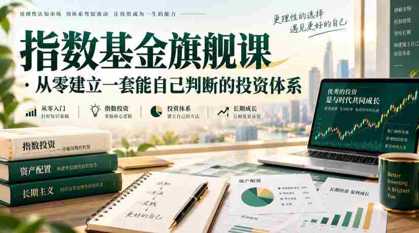 指数基金旗舰课·从零建立一套能自己判断的投zi体系-晓懂云创