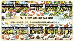 （18837期）9w粉博主亲授科普解说教学：选题+文案+配音+剪辑，零基础吃透伙伴计划+精选双份收益-晓懂云创