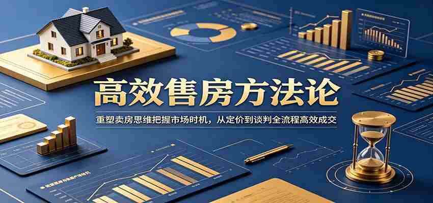 高效售房方法论:重塑卖房思维把握市场时机,从定价到谈判全流程高效成交-晓懂云创