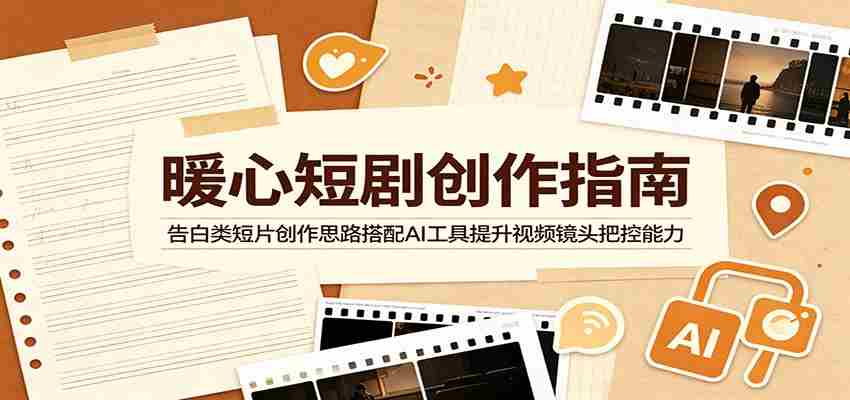 暖心短剧创作指南：告白类短片创作思路搭配AI工具提升视频镜头把控能力-晓懂云创