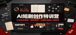 AI短剧创作特训营:行业机会解析,剧本创作,AI图文视频工具教学(文字版)-晓懂云创