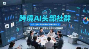 跨境AI头部社群，一个人顶一支团队的时代真正的开始了，分享跨境AI前沿，可落地的实战经验（更新09月11日）-晓懂云创